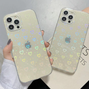 Holographic Hearts iPhone Case – Sparkling Style and Protection for Your iPhone